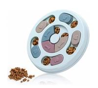 Jouet distributeur de friandises pour chien - Bol d'entraînement interactif pour une alimentation lente (bleu) Jouet éducatif pour soulager l'ennui, jouet éducatif interactif