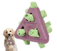 Jouet distributeur de nourriture pour chien | Distributeur de nourriture pour chien en forme de pyramide - Jouet puzzle résistant aux morsures pour animaux de compagnie de petite, moyenne et grande