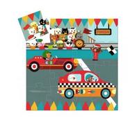 Djeco Puzzle Le bolide – 16 pièces