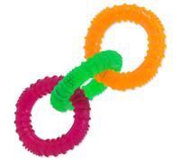 Jouet DOG FANTASY 3 cercles en caoutchouc colorés 16 cm 1 pc
