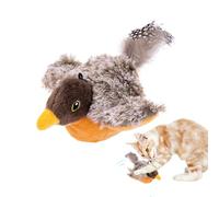 Jouet d'oiseau chats - Jouet félin interactif, Oiseau en peluche | Simulation sonore réaliste, Ailes battantes activées au toucher pendant les jeux à la maison ou les moments de détente du chaton
