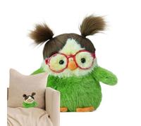 Jouet D'oiseau Potelé - En Peluche Moelleuse, Coussin D'oreiller Câlin De Forme Ronde, Petit Compagnon De Poche Portable, Décoration D'étagère De Chambre D'enfant, Cadeau Amusant En Forme De Gr