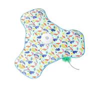 Jouet double façon pour chat - Anti-marques - Recherche de réplication vers le bas - Alimentation USB rechargeable par USB pour animaux actifs