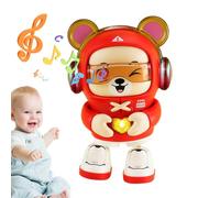 Jouet d'ours qui danse électrique Heart Bear avec musique et lumière pour de plus de 3 ans