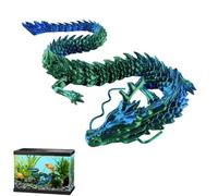 Jouet Dragon articulé | Figurine Flexible de Jouet de Dragon en - Accessoire de décoration Tactile réaliste pour Les Bureaux, Les Maisons, Les Aquariums et Les Voitures