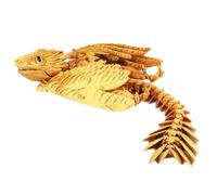Jouet dragon imprimé en 3D, dragon volant mobile avec détails de plumes, jouets dragons dynamiques articulés 3D pour le jeu interactif