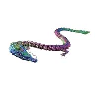 Jouet Dragon imprimé en 3D - Figurine de Bureau articulée - Sculpture Flexible colorée - Objet d'exposition Animal - Objets de Collection de Style Imaginaire - Statue de Mouvement Amusante