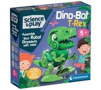 Clementoni - 75073 - Science & Play Robotics - Dino Bot T-Rex - Robot Dinosaure À Assembler, Dinosaure Enfant, Jeu Scientifique 5 Ans, Jeu Éducatif - Made in Italy