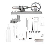 Jouet éducatif à Moteur Stirling à air Chaud, modèle de générateur électrique, kit d’Apprentissage mécanique avec Cylindre en Acier Inoxydable et Base en Alliage de Zinc, pour Les