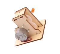 Jouet Éducatif Ambiance Noël Générateur à Main en Bois, Kit DIY 5V/100mA | Expériences Scientifiques, Bois Beige, 1 Set, pour Garçon et Filles et Étudiants, Invention Pratique