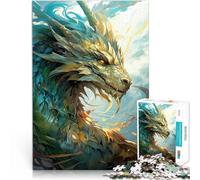 Jouet éducatif Anti-Stress Art des Dragons Puzzles pour Adultes 1000 pièces 26x38cm Offrir en Cadeau à Toute la Famille pour Les Personnes de 14 Ans et Plus