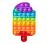 Jouet Éducatif Anti-Stress Pour Enfant, Jouet Amusant De Réduction De Pression, Bulle De Poussée, Fidget Sensoriel, Arc-En-Ciel, Autisme