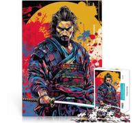 Jouet éducatif Anti-Stress Samouraï - La Voie du Guerrier Puzzle 1000 pièces pour Adolescents 50x75cm décoration Murale pour Les 14 Ans et Plus