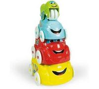 Jouet éducatif Clementoni Véhicules Empilables Multicolore 4 voitures Plastique recyclé Jaune