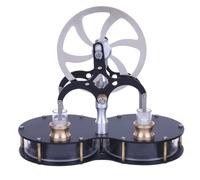 Jouet Educatif De Modèle De Moteur De Difference De Basse Temperature De Double Cylindre De Stirling En Forme D'arachide