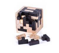 Jouet éducatif de puzzle 3D en bois, jeu pour le cerveau, géométrique, en forme de T, pour enfant, apprentissage précoce,
