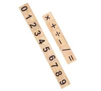 Jouet éducatif de Tuiles de Numéro en Bois pour des Enfants, Ensemble de Plaque D'immatriculation en Bois de 200 Pièces pour la Pratique de Calcul, Excellent Cadeau pour la Maternelle