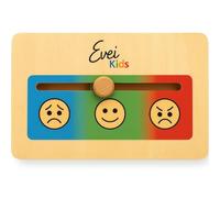 Jouet éducatif émotions Bois Montessori | Outil pédagogique pour Apprendre et gérer Ses ressentis | Intelligence émotionnelle | Enfants, Parents, Enseignants, Professionnels santé - EVEI KidsⓇ