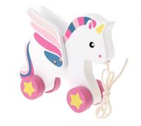 Jouet éducatif en bois à tirer Licorne Trefl, blanc