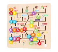Jouet Éducatif En Bois Alphanumérique, Labyrinthe Cognitif, Apprentissage De L'arithmétique, Pour La Petite Enfance