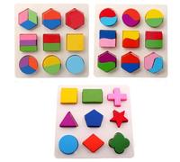 Jouet Éducatif En Bois Montessori, Blocs De Construction En Forme De Bloc, Intelligence, Apprentissage Des Maths Intéressant