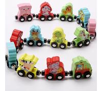 Jouet Éducatif En Bois Pour Enfants, Puzzle, Animaux, Zoo, Train, Voitures, Jouets Éducatifs Précoces, Reconnaissance Des Couleurs