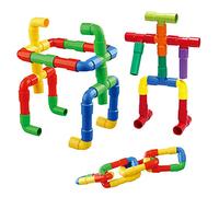 Jouet éducatif en plastique plug-in pour construction de tuyauterie, jouet éducatif pour maternelle à partir des années, favorise la motricité (AS Show, taille unique)