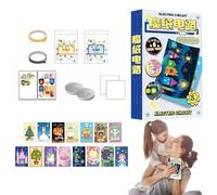 Jouet éducatif - Expériences scientifiques - Kit de construction électronique pour débutants avec bases de circuit électrique - Cartes de vœux lumineuses - Jouet éducatif avec activités pratiques pour