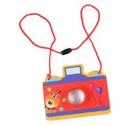 Jouet éducatif Exquis de Kaléidoscope de Forme D'appareil-Photo de Bande Dessinée, Cadeau Sûr d'enfants de Vache Verte (Clown Rouge)