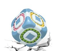 Jouet Éducatif Fidget - Cube De Puzzle De Haricots Magiques, Jeu De Logique Rotatif | Activité De Tri des Couleurs Interactives, Mouvement De Roulement Lisse, Engageant Le Teaser Cérébral avec Une