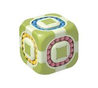 Jouet Éducatif Fidget - Cube De Puzzle De Haricots Magiques, Jeu De Logique Rotatif | Activité De Tri des Couleurs Interactives, Mouvement De Roulement Lisse, Engageant Le Teaser Cérébral avec Une