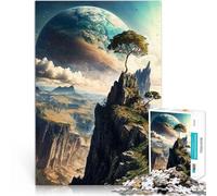 Jouet éducatif intellectuel décompressant Panorama de l'Éden Galactique Puzzles de 1000 pièces pour Adultes 38x52cm Idées Cadeaux Convient aux Personnes de Plus de 14 Ans