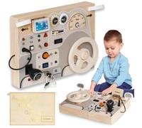 Jouet éducatif - mamabrum MAM219 - Bois naturel - Sons et lumières - Alphabet intégré