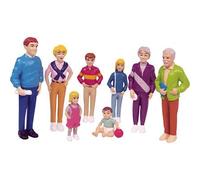 Miniland Figurines Famille européenne Lot de 8 Multicolore Enfants