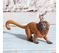 Jouet éducatif Modèle de la Faune, Figurine Détaillée de Simulation de Mammifères pour Enfants, Cadeaux de Fête, 9.2x1.8x3.5cm, 1 unité (M-1436 Ouistiti à Face de Lion doré)
