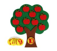Jouet Éducatif Montessori 1-10, Puzzle Fait À La Main Pour Enfants, Jouet De Bricolage, Carotte, Pommier De La Maternelle, Correspondance, Enseignement Numérique