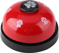Jouet éducatif pour animaux de compagnie, Cloche en fer robuste, Cloche interactive pour l'alimentation, Formation à l'empreinte de la patte, Pour chien et chat, Design cartoon