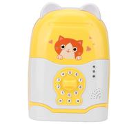 Jouet Educatif Pour Enfant, Valise De Depot D'argent Avec Code De Simulation Et Poignee De Roue (Jaune)