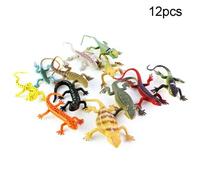 Jouet Éducatif Pour Enfants, 12 Pièces, Mini Simulation De Lézard Gecko, Modèle D'Animal, Tour De Magie, Nouveauté