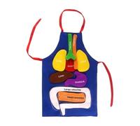 Jouet éducatif pour les organes du corps humain, outil de développement de l'apprentissage précoce réaliste | Tablier d'anatomie humaine pour - Pour garçons et filles en classe, à l'école et