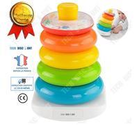 Jouet éducatif - TD® - Pyramide d'anneaux - Multicolore - 10 mois et plus - Développement coordination