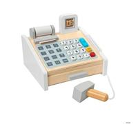 Jouet éducatif - VIGA - Enregistreur de caisse - Scanner inclus - Carte de crédit réaliste - 4 pièces