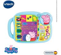 Jouet éducatif - VTECH - Aprendo y Descubro con Peppa Pig - Livre interactif pour apprendre l'alphabet