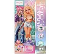 Disney by Euroswan – Set de mode créatif Splash and Create – Spray d'eau et pierres décoratives