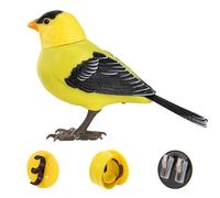 Jouet électrique chantant et chantant en forme d'oiseau | Ornements d'oiseaux artificiels | Jouet interactif mignon et décoratif | Jouets de simulation interactifs avec son, ornements d'arbre pour