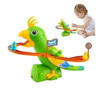 Jouet électrique en forme de dinosaure pour escalier, escalier de dinosaure, piste de course avec échelle mécanique canard et perroquet, jeu de piste de poursuite de din