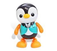 Jouet Électrique En Forme De Pingouin Coloré Pour Enfants, Lumière Led Musicale En Plastique Portable, Mignon Et Chantant
