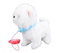 Jouet électrique en Peluche pour Chien, Jouet Interactif pour Marcher, Chanter, Remuer, Lécher, Chien en Bas âge