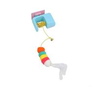 Jouet électrique pour chat à suspendre au plafond, rechargeable avec mouvement intelligent et fonctions de sécurité pour engager le jeu du chat (bleu)