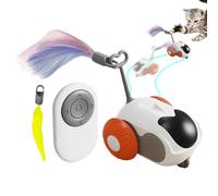 Jouet Électrique pour Chat - Amuseur Automatique Rechargeable | Jouets Interactifs pour Félins d'Intérieur,pour Occuper et Stimuler les Chats d'Intérieur - Lutte contre l'Ennui et Exercice Physique